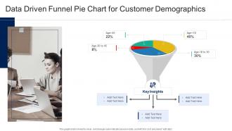 Data Driven Funnel Pie Chart For Customer Demographics