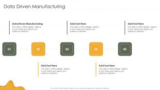 Data Driven Manufacturing In Powerpoint And Google Slides Cpb
