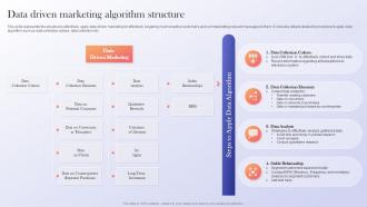 Data Driven Marketing Algorithm Structure Data Driven Marketing Guide To Enhance ROI