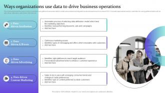 Data Driven Marketing For Increasing Customer Ways Organizations Use Data To Drive Business MKT SS V