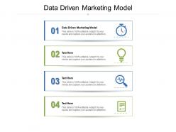 Data driven marketing model ppt powerpoint presentation model file formats cpb
