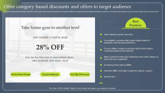 Data Driven Marketing Offer Category Based Discounts And Offers MKT SS V