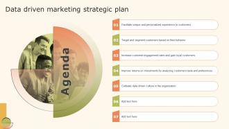 Data Driven Marketing Strategic Agenda Ppt Infographic Template MKT SS V