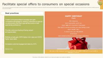 Data Driven Marketing Strategic Facilitate Special Offers To Consumers On Special Ppt Show MKT SS V