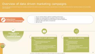 Data Driven Marketing Strategic Plan Powerpoint Presentation Slides MKT CD V Editable Impressive