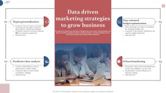 Data Driven Marketing Strategies To Grow Business