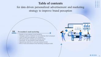 Data Driven Personalized Advertisement And Marketing Strategy To Improve Brand Perception Deck Graphical Engaging
