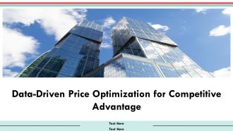 Data Driven Price Optimization For Competitive Advantage PPT Designs AT