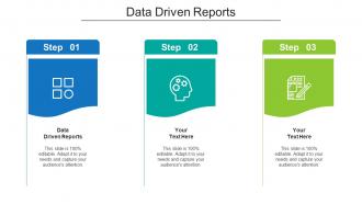 Data Driven Reports Ppt Powerpoint Presentation Styles Slide Cpb