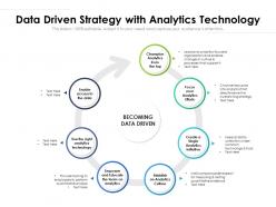 Data driven strategy with analytics technology