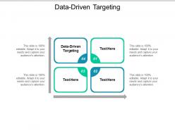 Data driven targeting ppt powerpoint presentation summary demonstration cpb