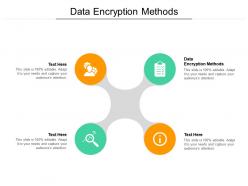 Data encryption methods ppt powerpoint presentation file diagrams cpb