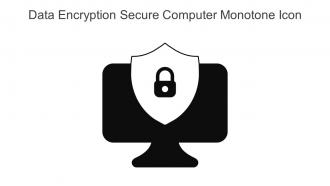 Data Encryption Secure Computer Monotone Icon In Powerpoint Pptx Png And Editable Eps Format