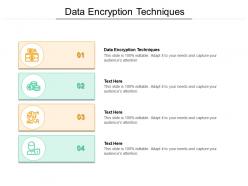 Data encryption techniques ppt powerpoint presentation professional deck cpb