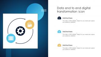 Data End To End Digital Transformation Icon