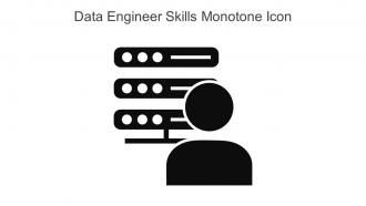 Data Engineer Skills Monotone Icon In Powerpoint Pptx Png And Editable Eps Format