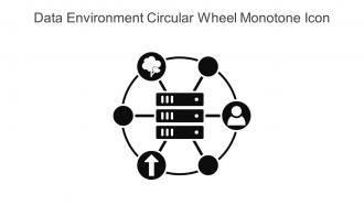 Data Environment Circular Wheel Monotone Icon In Powerpoint Pptx Png And Editable Eps Format