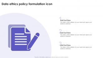 Data Ethics Policy Formulation Icon