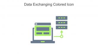 Data Exchanging Colored Icon In Powerpoint Pptx Png And Editable Eps Format