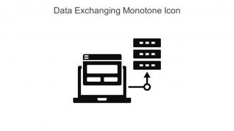 Data Exchanging Monotone Icon In Powerpoint Pptx Png And Editable Eps Format