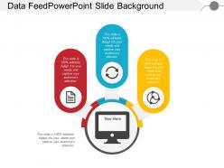 Data feed powerpoint slide background