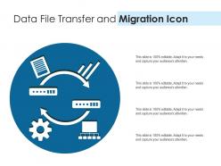 Data file transfer and migration icon