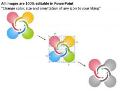6867368 style circular loop 4 piece powerpoint template diagram graphic slide