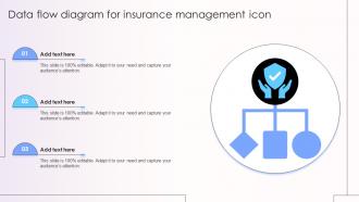 Data Flow Diagram For Insurance Management Icon