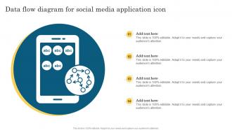 Data Flow Diagram For Social Media Application Icon