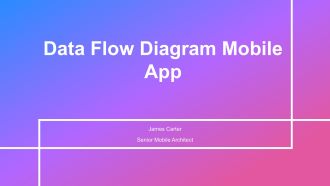 Data Flow Diagram Mobile App PPT Demonstration VA