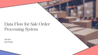 Data Flow For Sale Order Processing System PPT Example AT