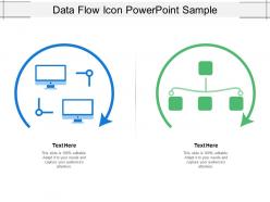 Data flow icon powerpoint sample