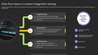 Data Flow Layers In System Integration Testing