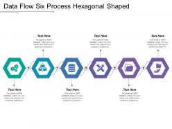 Data flow six process hexagonal shaped