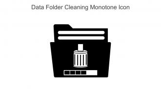 Data Folder Cleaning Monotone Icon In Powerpoint Pptx Png And Editable Eps Format