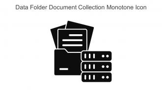 Data Folder Document Collection Monotone Icon In Powerpoint Pptx Png And Editable Eps Format