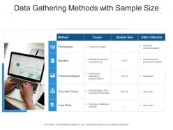 Data gathering methods with sample size