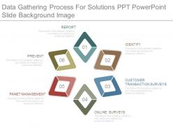 Data gathering process for solutions ppt powerpoint slide background image