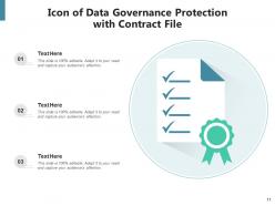 Data Governance Icon Business Operations Management Adjustment Gear