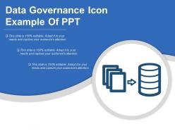 Data governance icon example of ppt