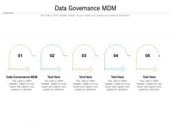 Data governance mdm ppt powerpoint presentation gallery design inspiration cpb