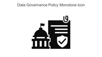Data Governance Policy Monotone Icon In Powerpoint Pptx Png And Editable Eps Format