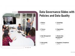 Data governance slides with policies and data quality