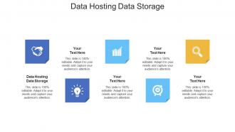 Data hosting data storage ppt powerpoint presentation ideas deck cpb