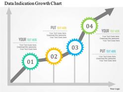 Data indication growth chart flat powerpoint design