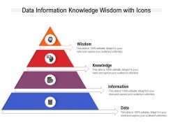 Data Information Knowledge Wisdom With Icons