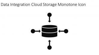 Data Integration Cloud Storage Monotone Icon In Powerpoint Pptx Png And Editable Eps Format