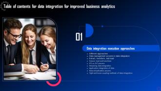 Data Integration For Improved Business Analytics For Table Of Contents