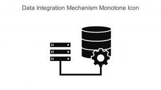 Data Integration Mechanism Monotone Icon In Powerpoint Pptx Png And Editable Eps Format