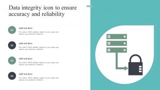 Data Integrity Icon To Ensure Accuracy And Reliability